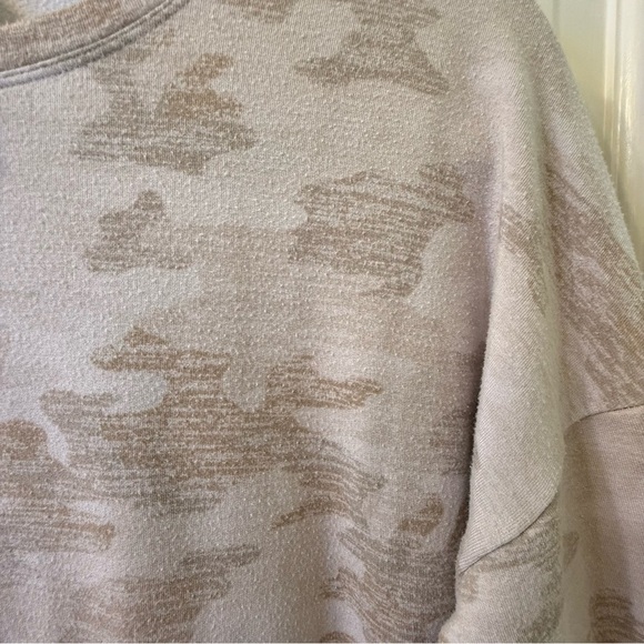 Athleta Tan Camouflage Crewneck Hoodie - Picture 3 of 9